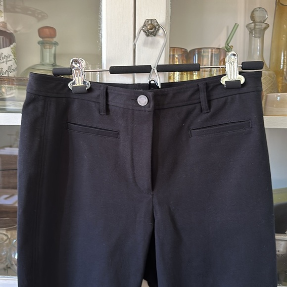 Worth NY Black straight leg Stretch Skinny Pants Zip Pockets cotton modal 8 - Picture 2 of 9